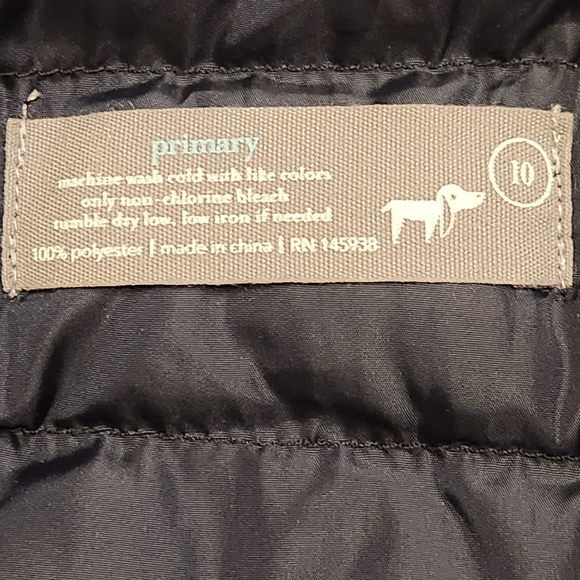 Primary Kids Puffer Vest ā Navy Size 10 - Picture 3 of 7